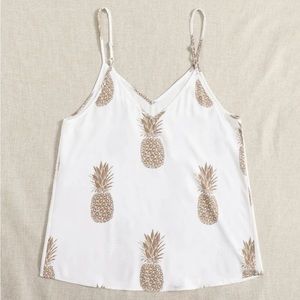 Pineapple Print Cami Top 🍍